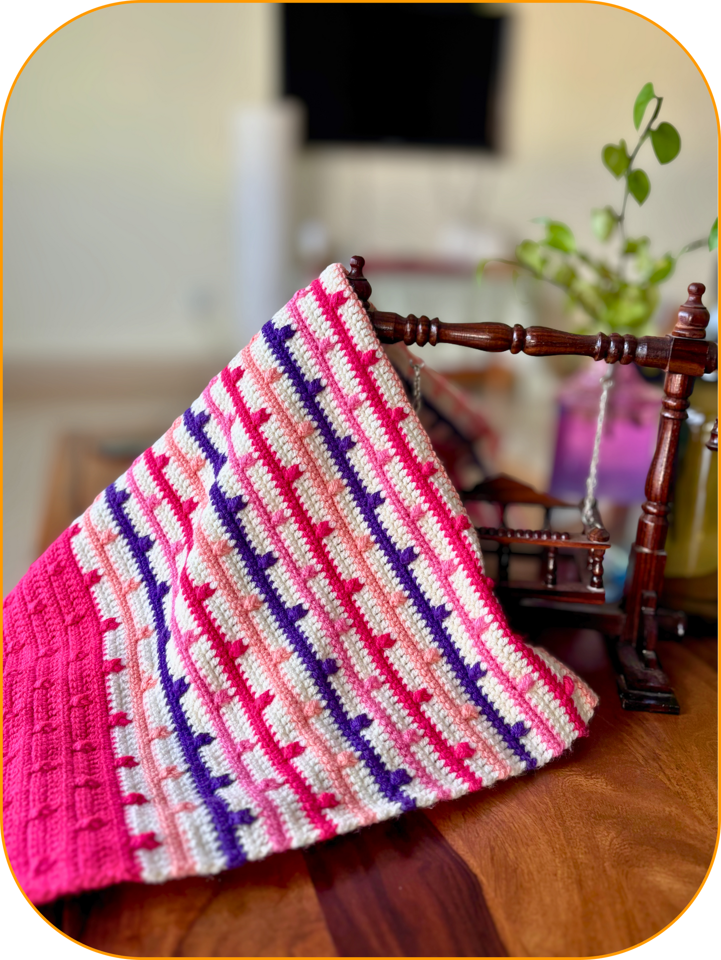 Berrystripe Baby Blanket