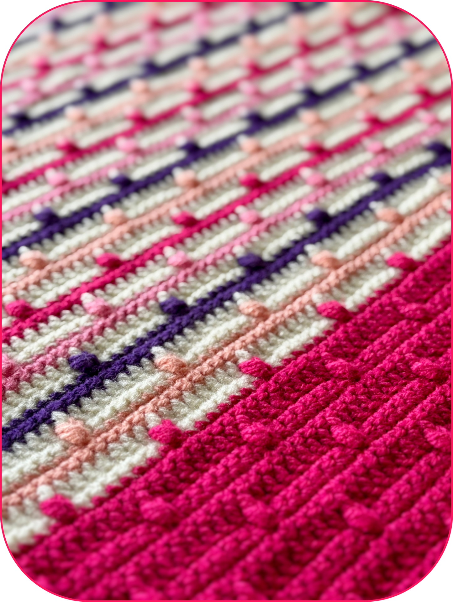 Berrystripe Baby Blanket